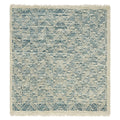 Esprenza Zigzag pattern Ivory Grey Rug, full view on a white background