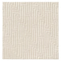 Fluffy Shag brown Area Rug, full view on a white background