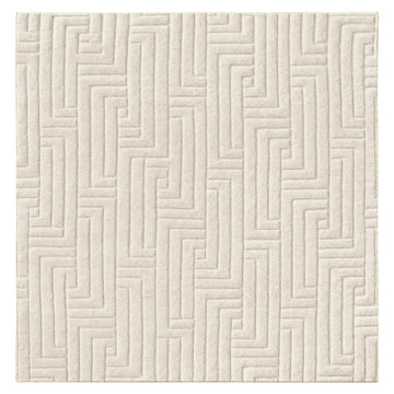 Fluffy Shag brown Area Rug, full view on a white background