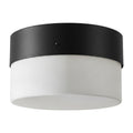 Handcrafted Brass Flush Light in matt black