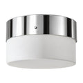 Handcrafted Brass Flush Light in polished chrome