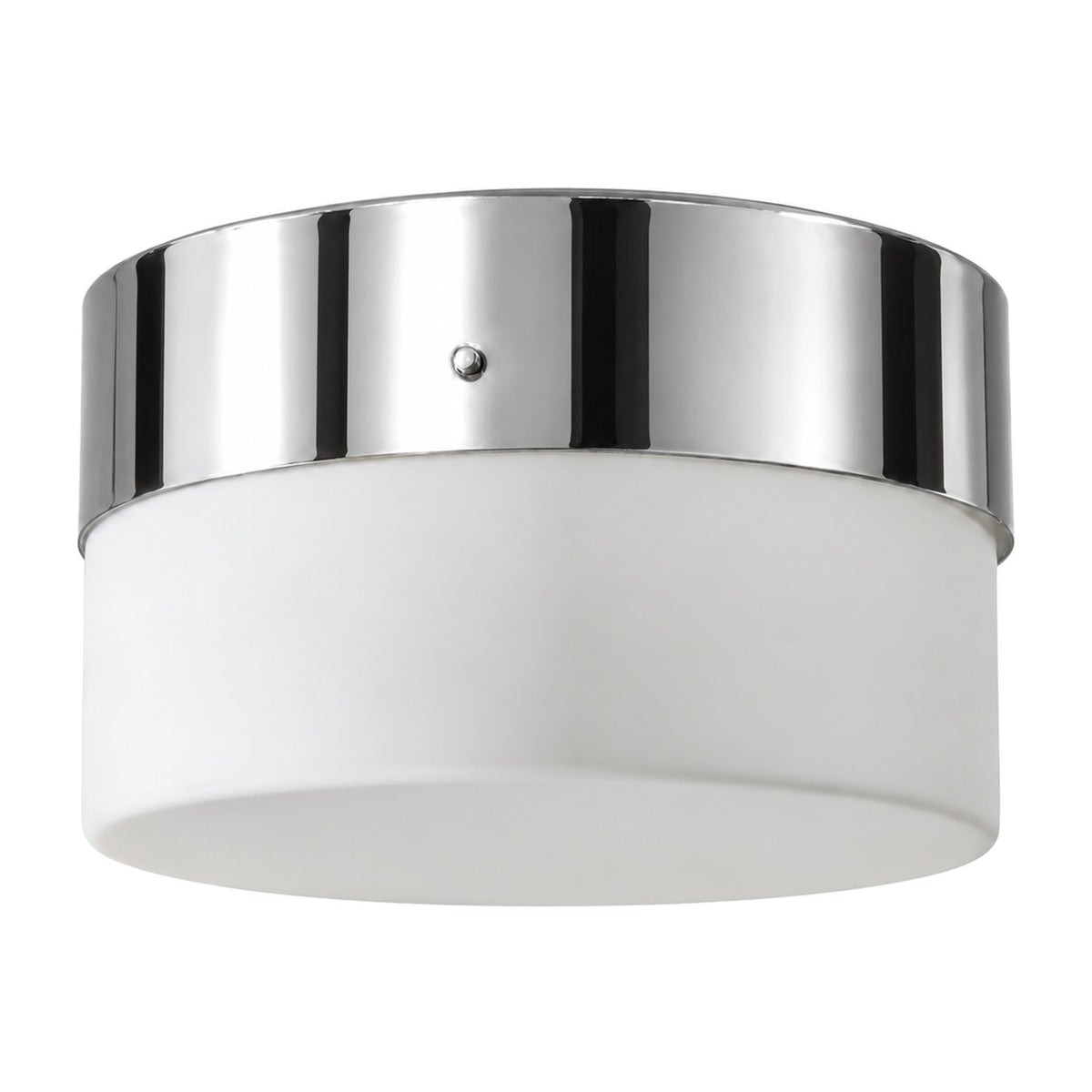 Handcrafted Brass Flush Light in polished chrome