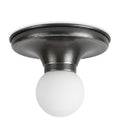 Flush Mount Ceiling Raw Brass Lamp – Handmade Vintage Style in antique black