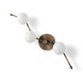 Four-Light Flush Mount Ceiling & Wall Light – Italian Brass Globe Fixture in antique brass