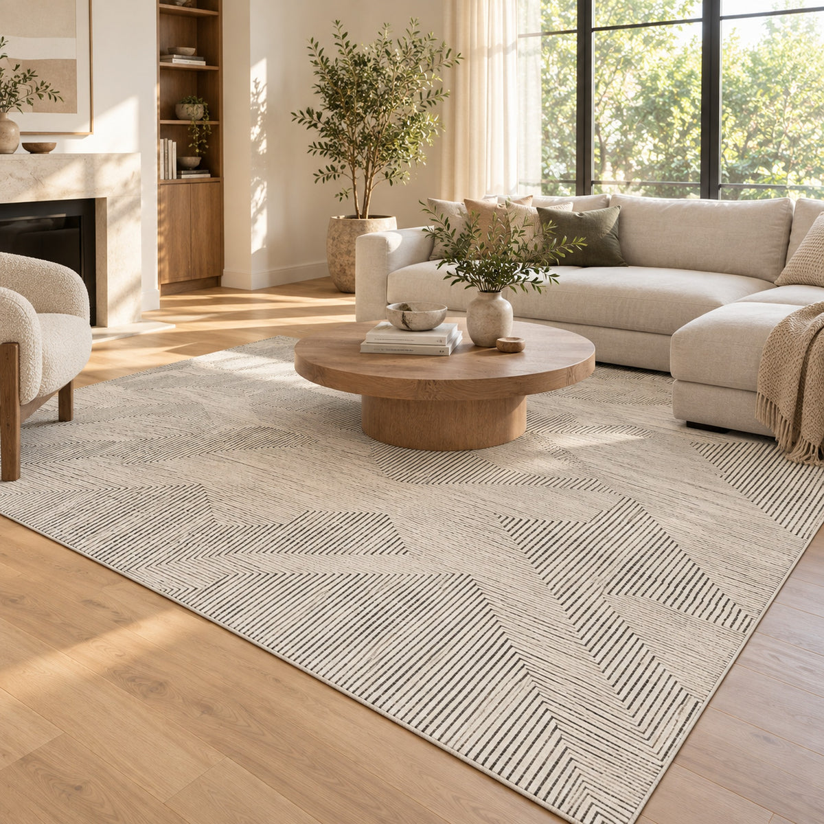 Geometrical Designer in a living room
