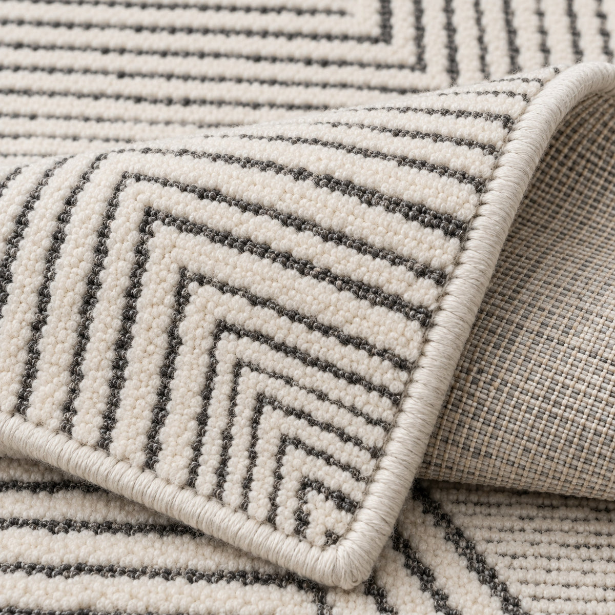 Geometrical Designer, folded corner showing the back