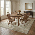 Hand-Knotted Royal Look Mamluk Rug in a dining room