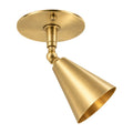 Handcrafted Brass Wall Sconce – Compact Vintage Design in brushed brass