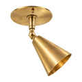 Handcrafted Brass Wall Sconce – Compact Vintage Design in raw brass