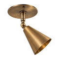 Handcrafted Brass Wall Sconce – Compact Vintage Design in antique brass