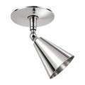 Handcrafted Brass Wall Sconce – Compact Vintage Design in polished chrome