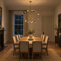 Modern Stilnovo Raw Brass Lamp in a room