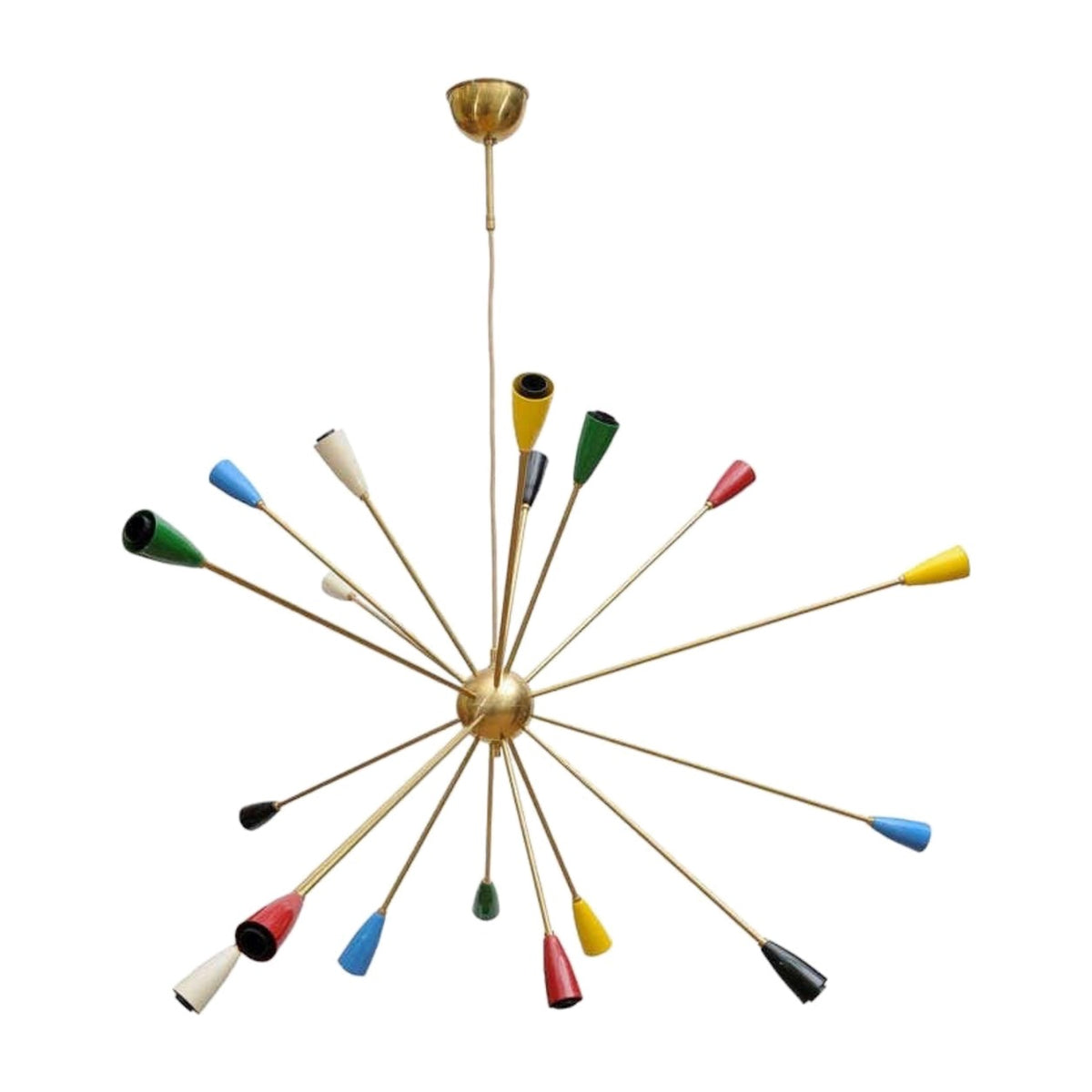 Modern Stilnovo Raw Brass Lamp in raw brass