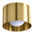 Handmade Vintage Flush Light in polished brass