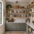 Handmade Vintage Flush Light in a room