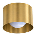 Handmade Vintage Flush Light in brushed brass