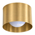 Handmade Vintage Flush Light in raw brass