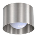Handmade Vintage Flush Light in brushed chrome