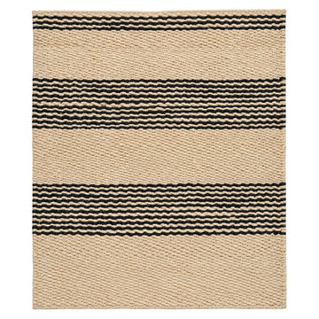 Handwoven Natural Jute Rug - Eco-Friendly & Durable, full view on a white background