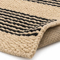 Handwoven Natural Jute Rug - Eco-Friendly & Durable, folded corner showing the back