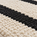 Hemp Jute Rug - White Cool for Any Space, close up of the texture