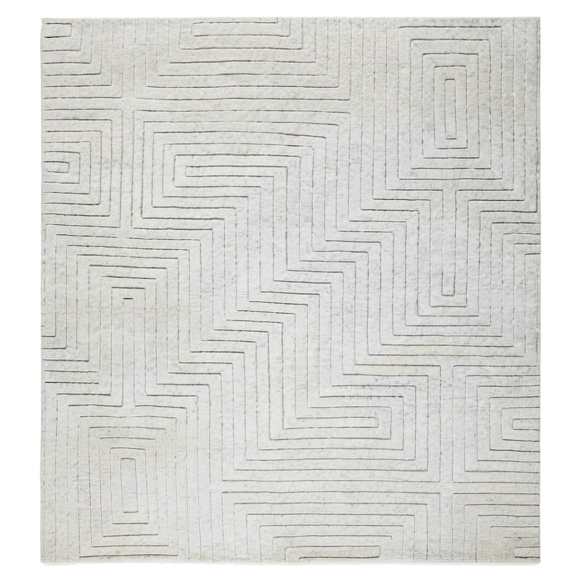 High-Pile Luxury Rug, full view on a white background