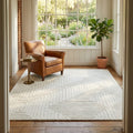 High-Pile Luxury Rug in a reading nook