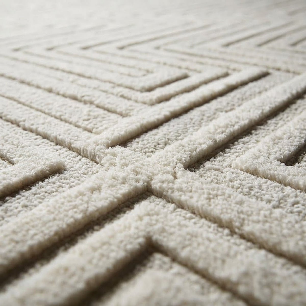 High-Pile Luxury Rug, close up of the texture