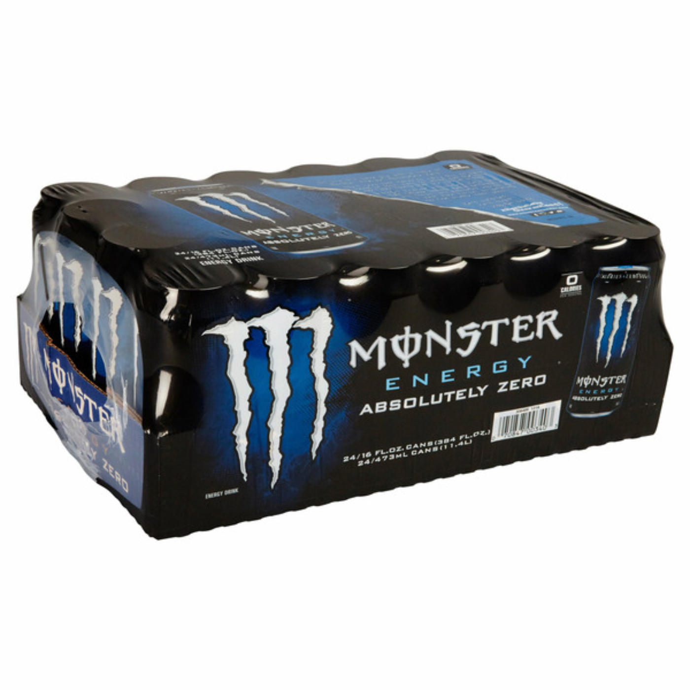 Monster Energy Drink, Absolutely Zero, 16 fl oz, 24-count