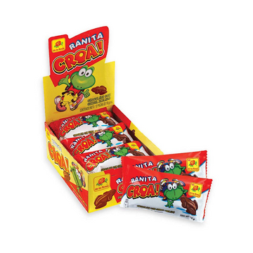 De La Rosa Ranita Croa, Fine Milk Chocolate with Puffed Rice, Frog Shaped Chocolate, 12 count