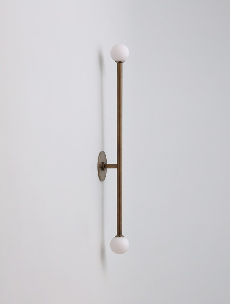 Stilnovo Style Brass Sputnik Wall Sconce