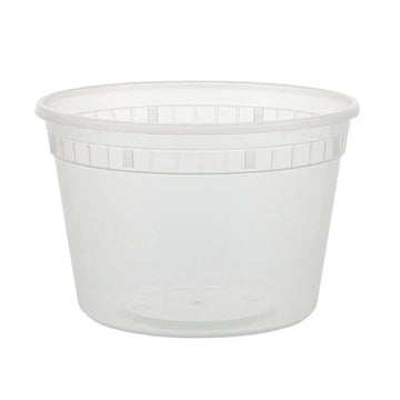 16 oz PP Plastic Deli Containers with Lids – Heavy-Duty, Leak-Proof, Microwavable Food Storage
