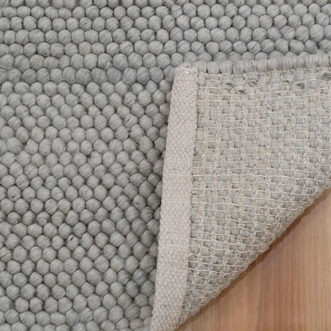 Grey Handwoven Wool Loop