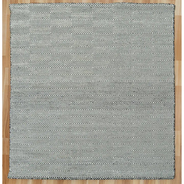 Hand Woven Diamond Textured Rug..