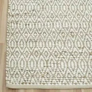 Jute and Cotton Blend Rug - Soft and Versatile Home Decor