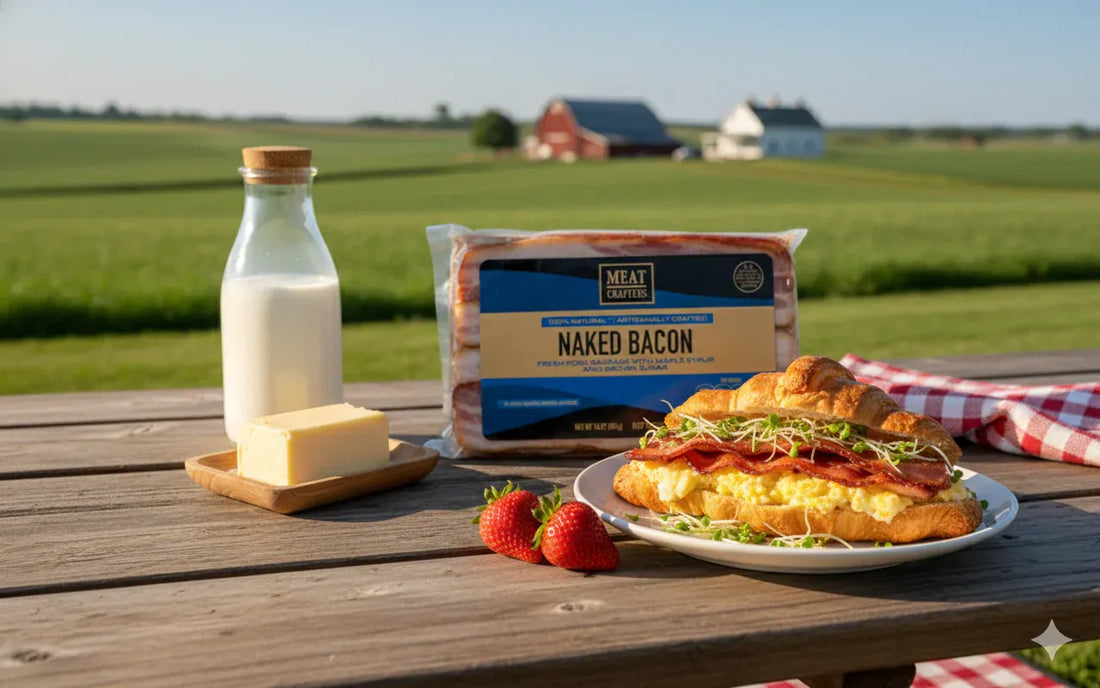 Smoked Naked Bacon: Duroc Pork, Maple-Cured, Thick-Cut