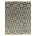 Ishahan Ikat Persian Style Rug, full view on a white background