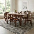 Ishahan Ikat Persian Style Rug in a dining room