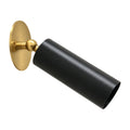 Italian Mid-Century Pure Brass Cylinder Wall Sconce – 1950s Style in brushed brass