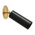 Italian Mid-Century Pure Brass Cylinder Wall Sconce – 1950s Style in raw brass