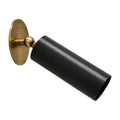 Italian Mid-Century Pure Brass Cylinder Wall Sconce – 1950s Style in antique brass