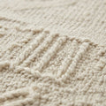 Ivory Pear Rugs, close up of the texture