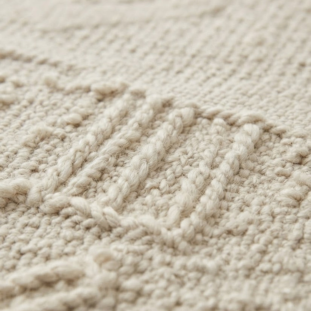 Ivory Pear Rugs, close up of the texture