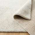 Ivory Pear Rugs, folded corner showing the back