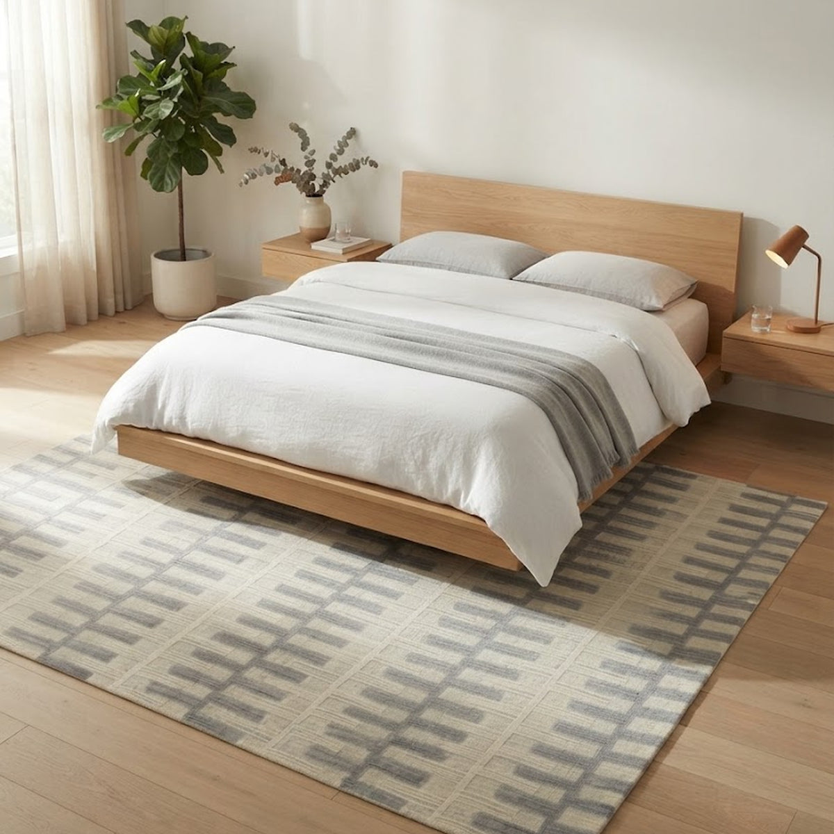Ivory Slate Zipped in a bedroom