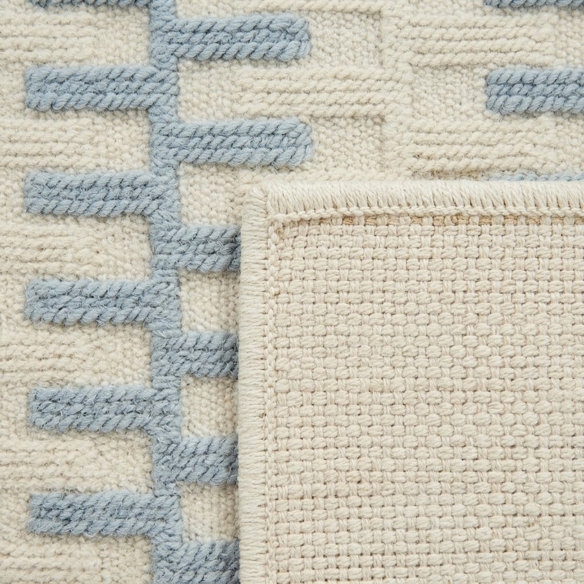 Ivory Slate Zipped, folded corner showing the back
