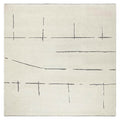 Ivory Stramlined Rug, full view on a white background