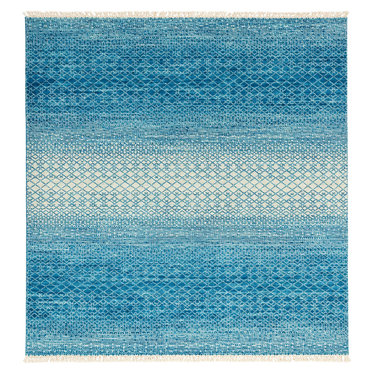 Lagoon Contemporary Plush Hand knotted Rugs, full view on a white background