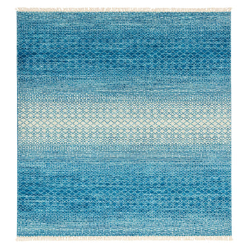 Lagoon Contemporary Plush Hand knotted Rugs, full view on a white background