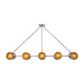 Large Handmade Ten-Light Brass Sputnik Dining Chandelier in polished chrome